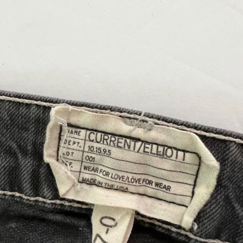 Current/Elliott The Skinny Jeans Overcast Destroy Grey Low Rise 27 - Picture 4 of 14